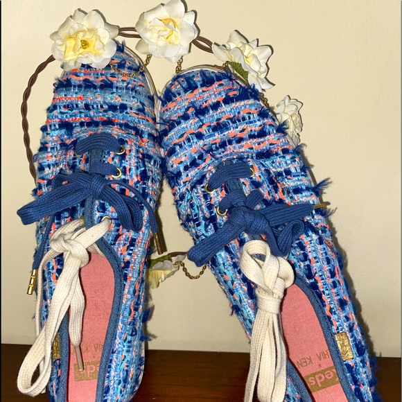 💫Keds - Canvas Blue & Pink Sneakers - Picture 7 of 9